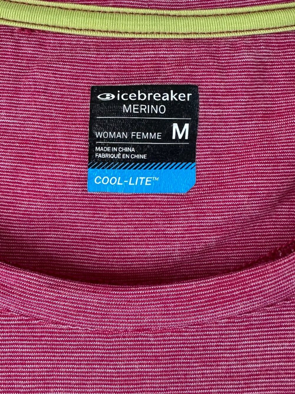 Icebreaker Cool-Lite Merino Blend Short Sleeve T-Shirt, Red, M - Picture 4 of 6